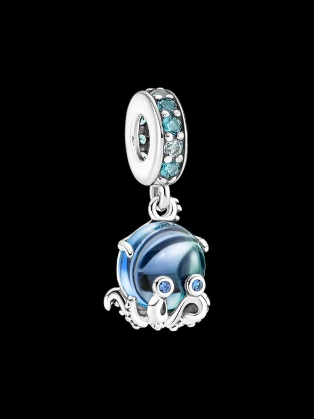 pandora murano glass cute octopus charm